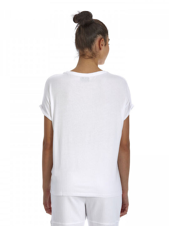 Kappa Brons Women's Athletic T-shirt White