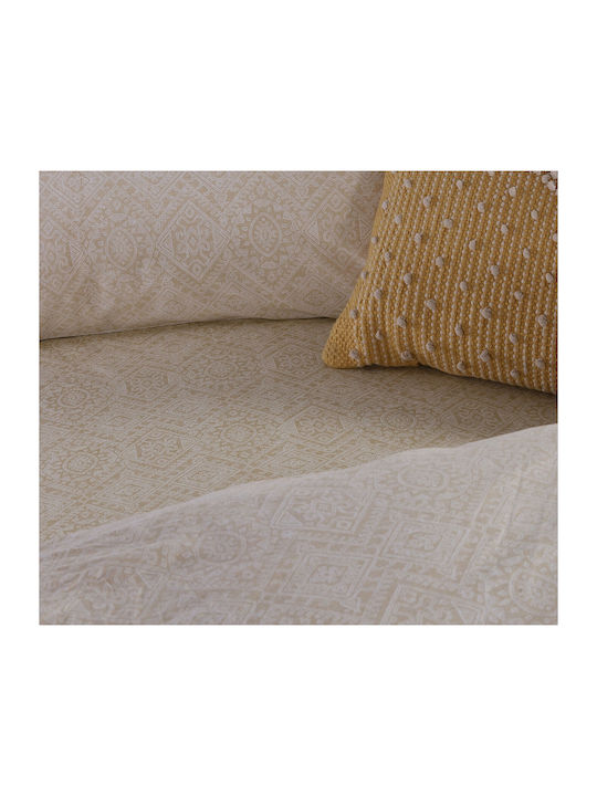 Nef-Nef Homeware Sheet Sets Queen 240x270cm. Clover Yellow 4pcs