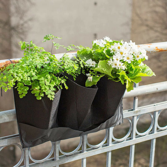Navaris Set 4 Blumenkästen Kunststoff Schwarze