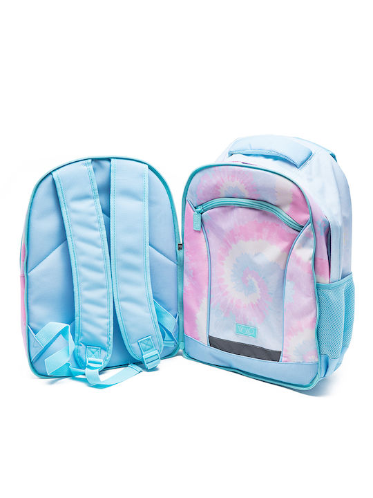 Yolo Tie Dye 2 in 1 Σχολική Τσάντα Πλάτης Δημοτικού Ροζ με Θήκη για Παγούρι 28lt
