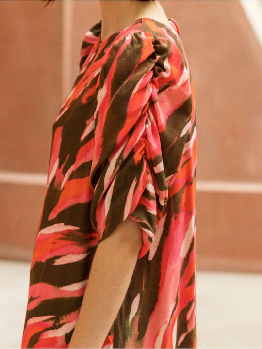 Sommer Midi Kleid Rot