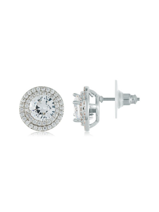 U.S. Polo Assn. Steel Earrings with Stones