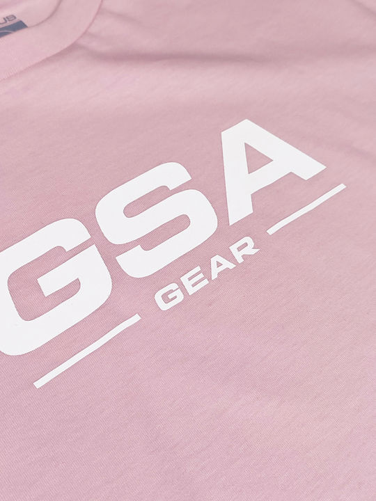 GSA Herren T-Shirt Kurzarm Rosa