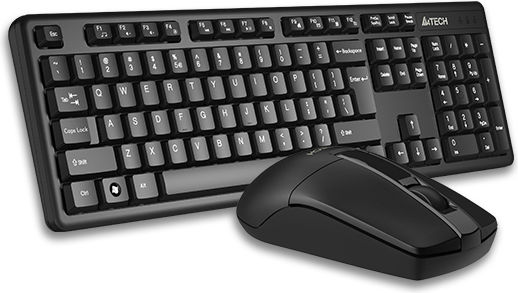 A4Tech 3330N Ασύρματο Σετ Πληκτρολόγιο & Ποντίκι Αγγλικό US