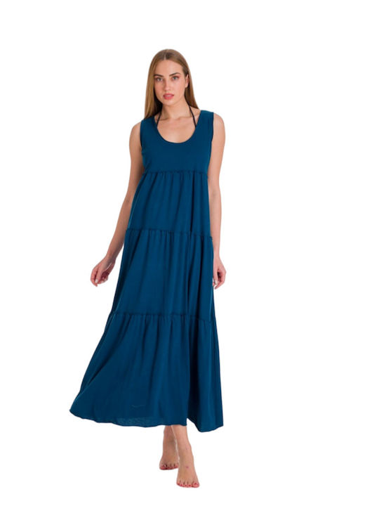 PLUS SIZE COTTON COTTON PLUS SIZE COTTON BLUE PLUS SIZE DRESS