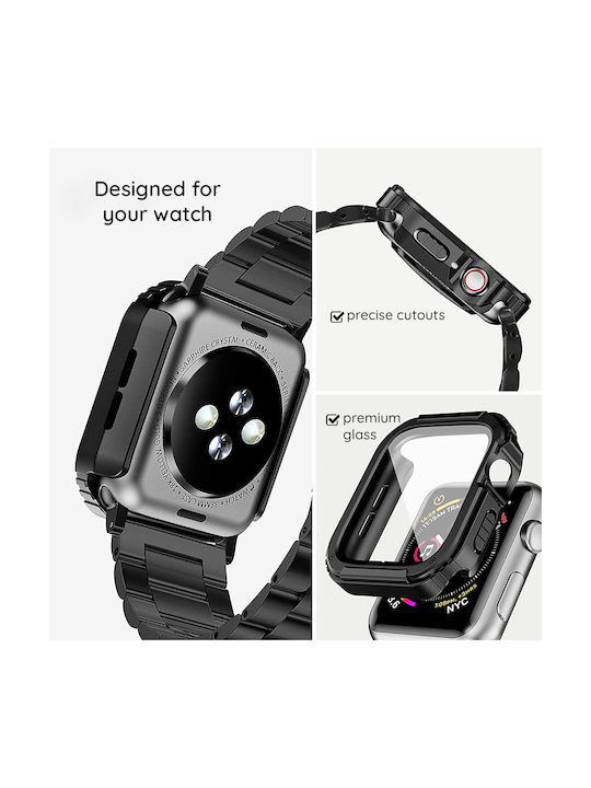 Lito Watch Armor Plastic Case with Glass in Blue color for Apple Watch 40mm
