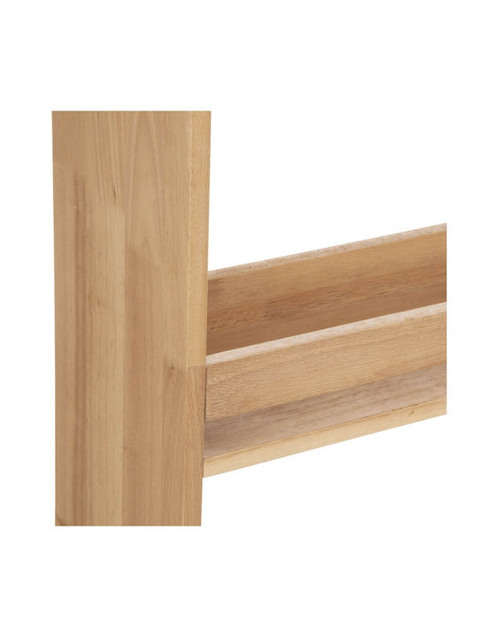 Wooden Floor Bookcase Beige 58.5x18.5x100cm