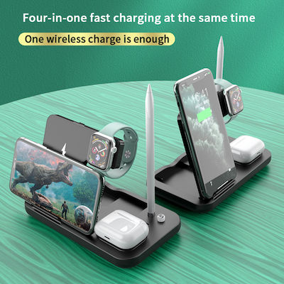 Techsuit Charging Stand 15W Black (KF2313367)