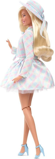Barbie The Movie Margot Robbie in Plaid Matching Set Collectible Doll for 3+ years+ Years