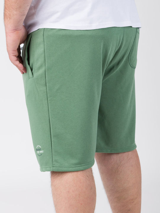 Double Men's Athletic Shorts Green