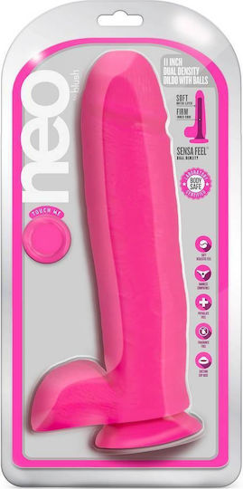 Blush Neo Realistisches Dildo mit Hoden und Saugnapf Rosa 28cm