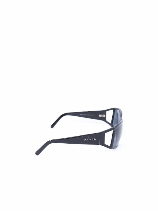 Prada Unisex Γυαλιά Ηλίου με Μαύρο Κοκκάλινο Σκελετό και Μαύρο Φακό SPR01F 1AB1A1