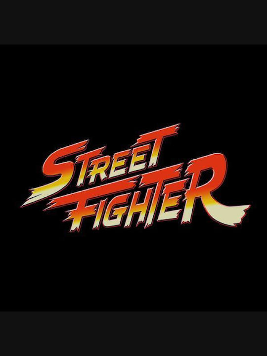 Takeposition Φούτερ Ζακέτα με Κουκούλα Z-cool Game Street Fighter Logo σε Μαύρο χρώμα