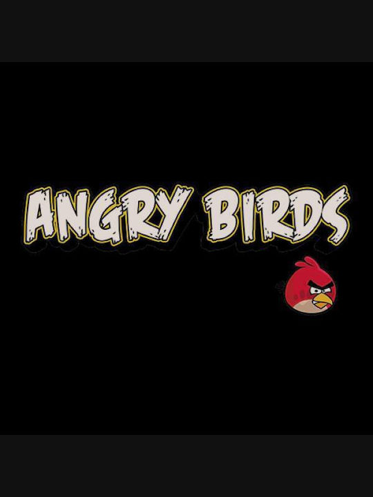 Takeposition Φούτερ Ζακέτα με Κουκούλα Z-cool Angry Birds Logo σε Μαύρο χρώμα