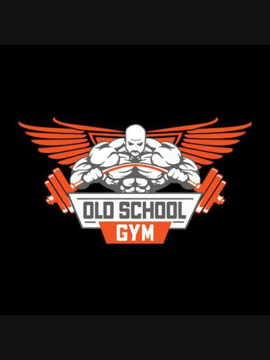 Takeposition Φούτερ Ζακέτα με Κουκούλα Z-cool Logo Old School Gym σε Μαύρο χρώμα