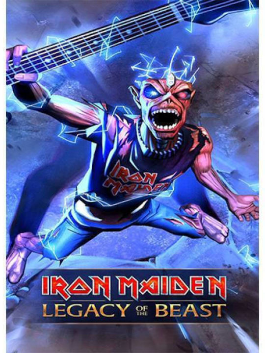 Takeposition Φούτερ με Κουκούλα Iron Maiden H-cool σε Γκρι χρώμα