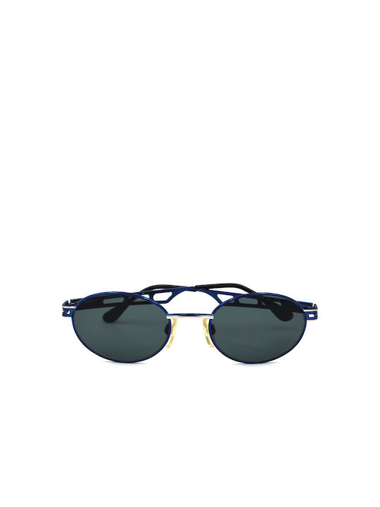 Babylon Sunglasses with Blue Metal Frame and Blue Lens B127 C55