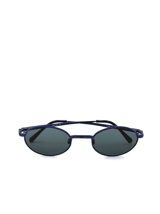 Babylon Sunglasses with Blue Metal Frame and Blue Lens B156 C281