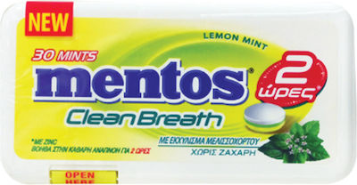 Mentos Καραμέλες Clean Breath με Γεύση Lemon Mint 21gr