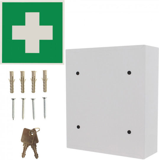 Comsafe MK-1 Metallic Wall-Mounted First Aid Kit with Lock