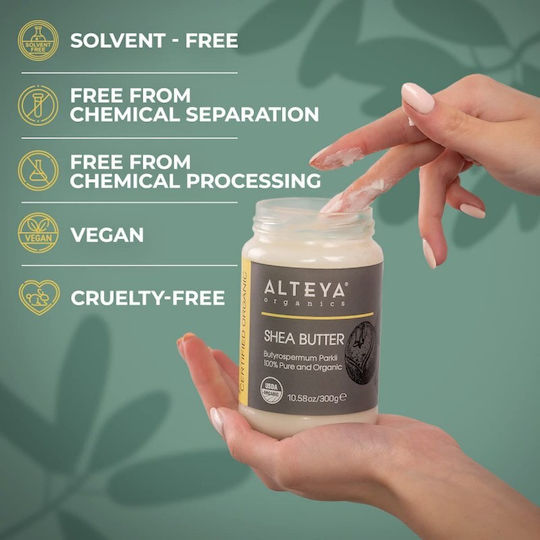 Alteya Organics Shea Butter Moisturizing Body Butter with Shea Butter for Dry/Very Dry Skin 80ml