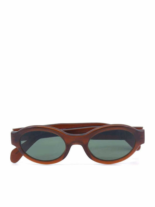 Persol Unisex Γυαλιά Ηλίου με Καφέ Κοκκάλινο Σκελετό και Πράσινο Φακό PO2550S 185/S31