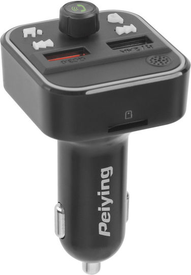 Peiying FM Transmitter Αυτοκινήτου mit Bluetooth / USB / MicroSD