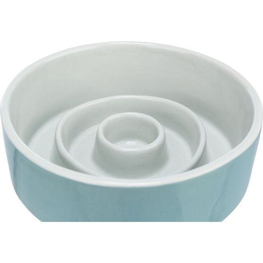 Trixie Ceramic Κεραμικό Μπολ Φαγητού & Νερού Αργού Ταΐσματος για Σκύλο & Γάτα 450ml 14cm σε Γκρι Χρώμα