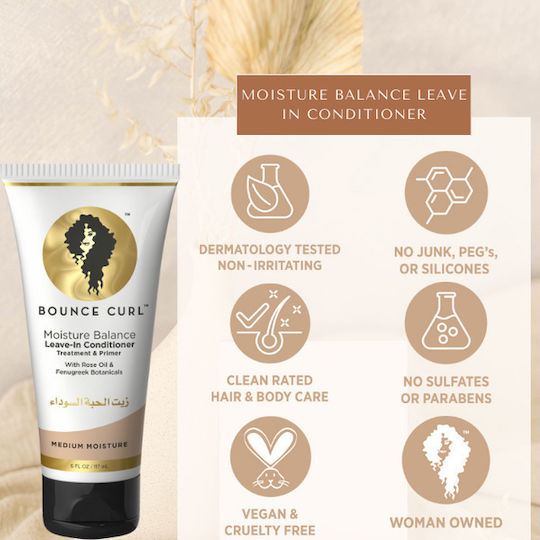 Bounce Curl Moisture Balance Leave In Conditioner Ενυδάτωσης για Σγουρά Μαλλιά 177ml