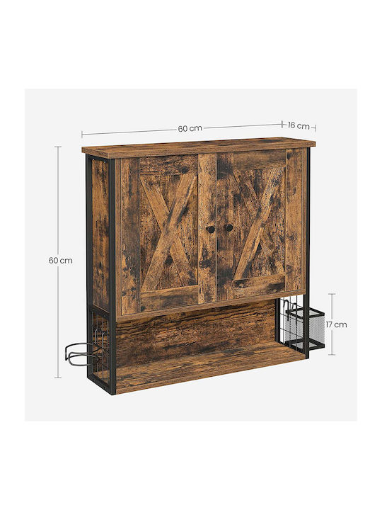 Wand-Küchenschrank Braun 60x60cm
