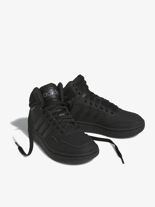 Hoops Παιδικά Sneakers High Μαύρα