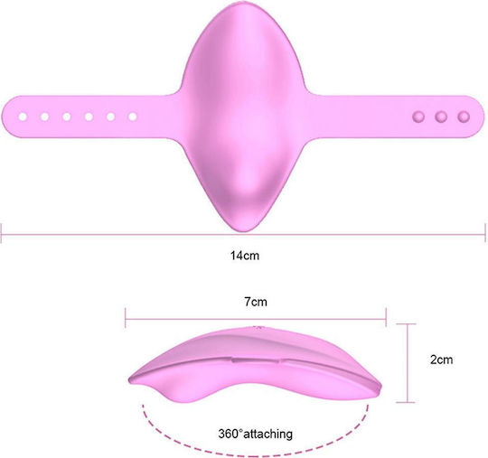 Kinksters Clitoral Vibrator with Remote Control 8cm Pink