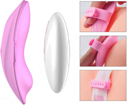 Kinksters Clitoral Vibrator with Remote Control 8cm Pink
