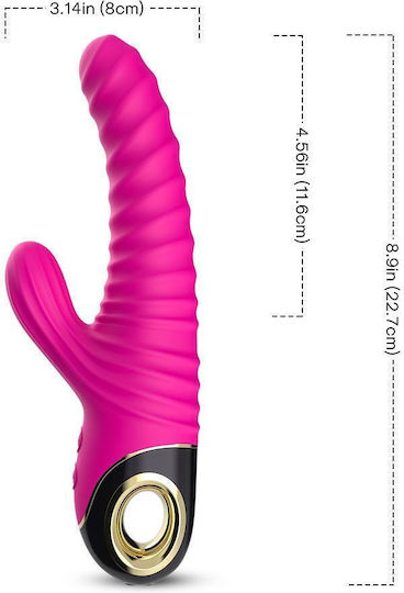 Kinksters Δονητής Rabbit 22cm Ροζ