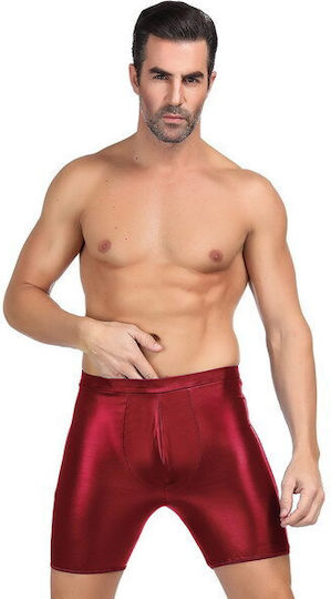 Kinksters Ανδρικό Sexy Boxer Μπορντό