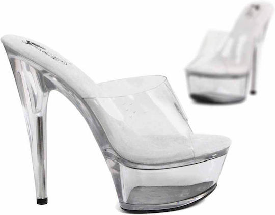 Soiemio Damen Sexy Transparente Schuhe