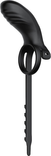 Kinksters Vibrating Cock Ring Schwanz Silikon Schwarz