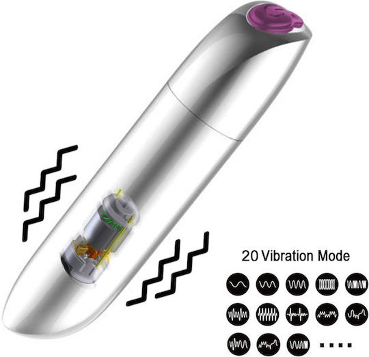 Mini Δονητής Bullet 10cm Χρυσός
