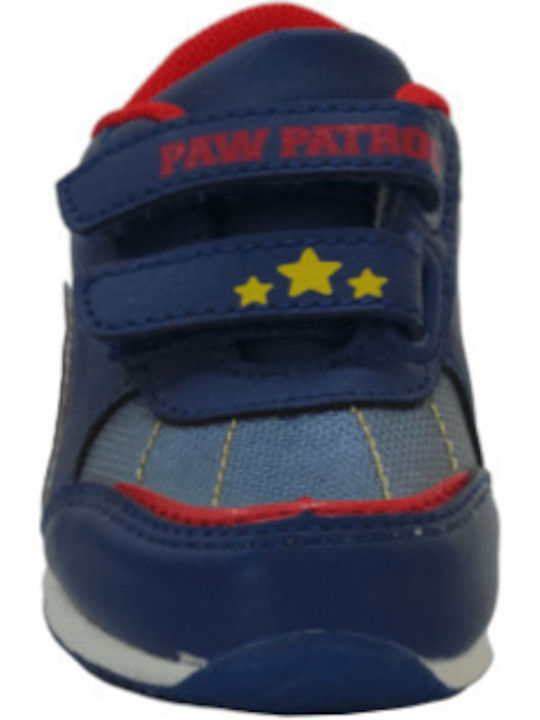 Paw Patrol Παιδικά Sneakers με Σκρατς Μπλε