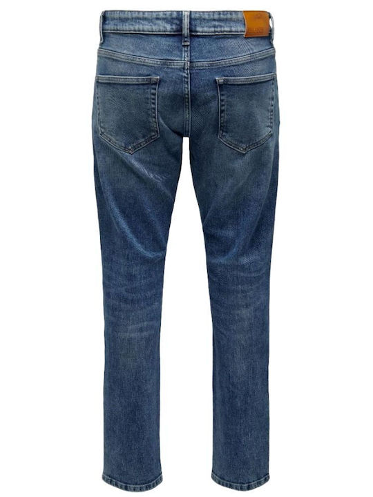 Only & Sons Herren Jeanshose in Regular Fit Blau