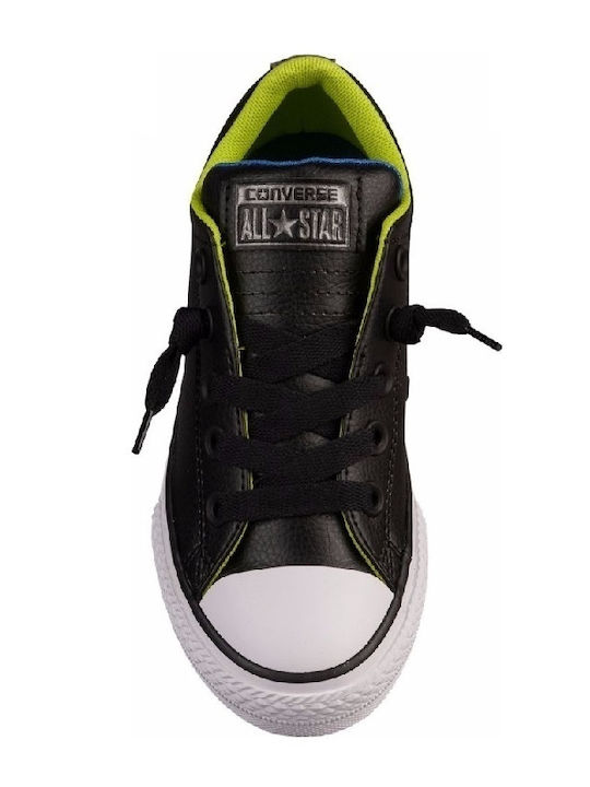 Converse Παιδικό Sneaker Chuck Taylor Two Color Inside Low L για Αγόρι Μαύρο