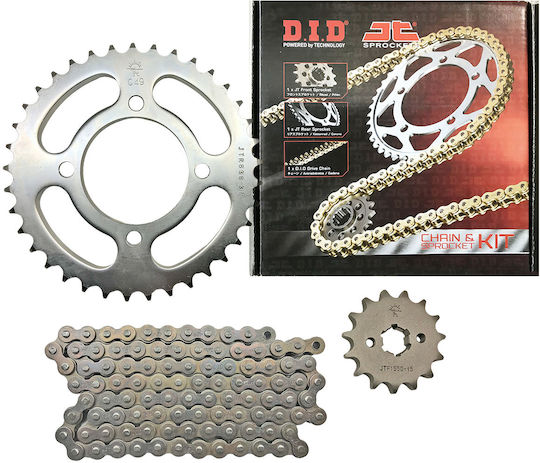 JT Sprockets Kit lanț și pinion pentru Yamaha Crypton 105