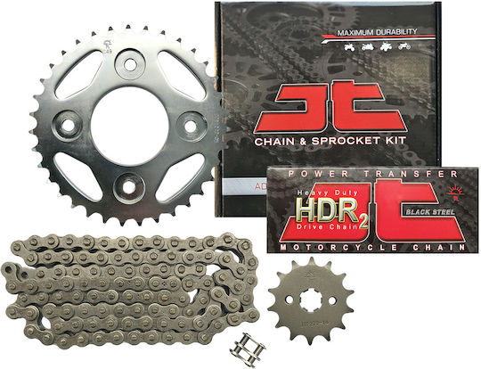 JT Sprockets Комплект верига и зъбни колела за Honda Инова 125