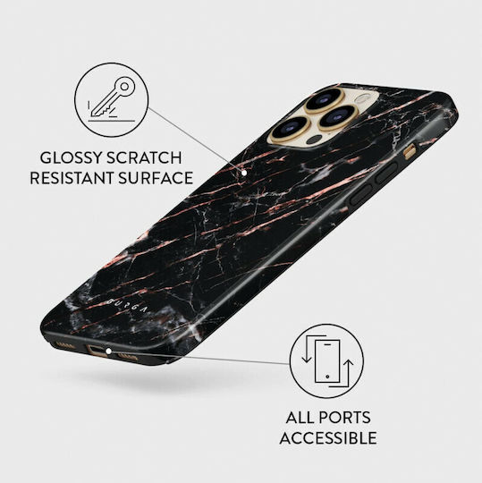 Burga Fashion Tough Back Cover Plastic / Silicone 2mm Rose Gold (iPhone 13 Pro)