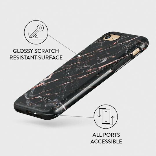 Burga Fashion Tough Back Cover Πλαστικό / Σιλικόνης Ροζ Χρυσό (iPhone SE 2022/2020)