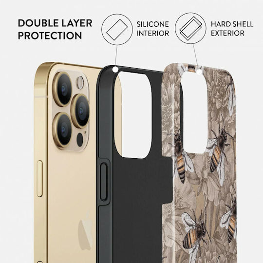 Burga Fashion Tough Back Cover Πλαστικό / Σιλικόνης Μπεζ (iPhone 13 Pro)
