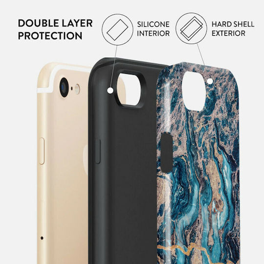 Burga Fashion Tough Back Cover Πλαστικό / Σιλικόνης Πολύχρωμο (iPhone SE 2022/2020)