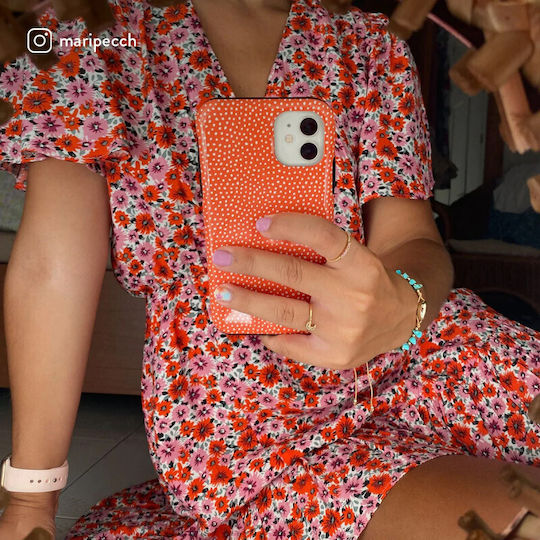 Burga Fashion Tough Back Cover Πλαστικό Πορτοκαλί (iPhone 14 Plus)