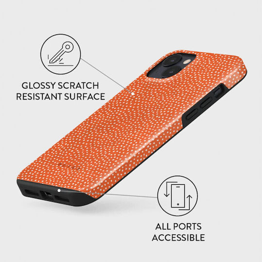 Burga Fashion Tough Back Cover Πλαστικό Πορτοκαλί (iPhone 14 Plus)