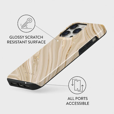 Burga Fashion Tough Plastic Back Cover Beige (iPhone 14 Pro)